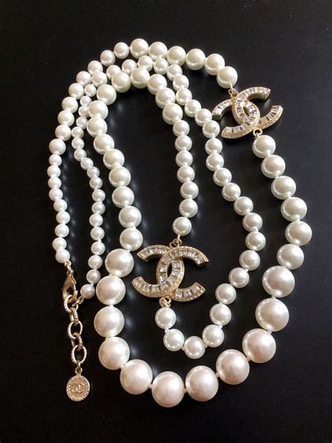 chanel inspired giant pearl